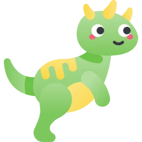 Adorable Green Prehistoric Friend: Cute Baby Dinosaur Cartoon Clipart for Children