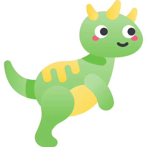 Adorable Green Prehistoric Friend: Cute Baby Dinosaur Cartoon Clipart for Children