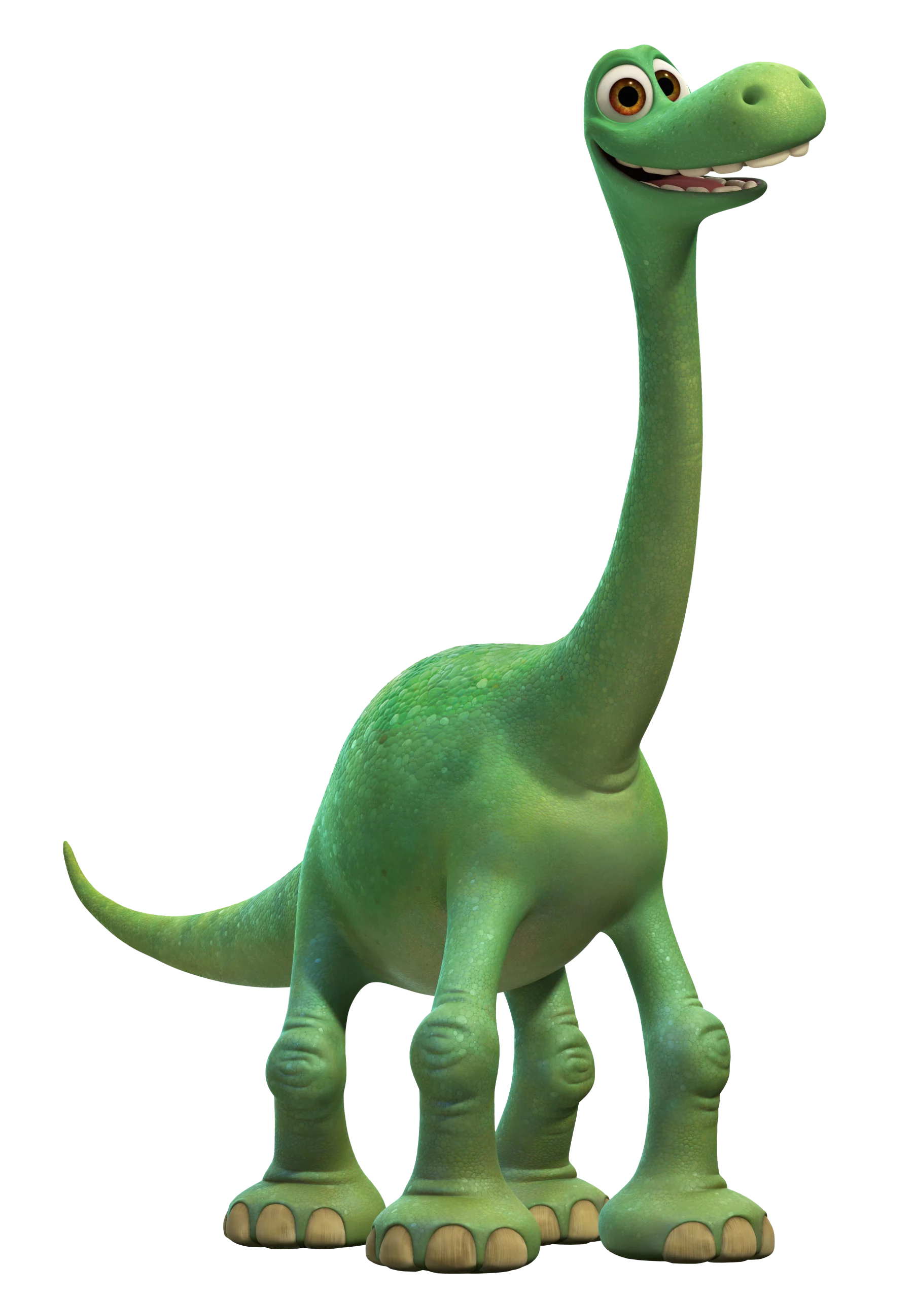 Friendly Green Apatosaurus Dinosaur Character Clipart from The Good Dinosaur