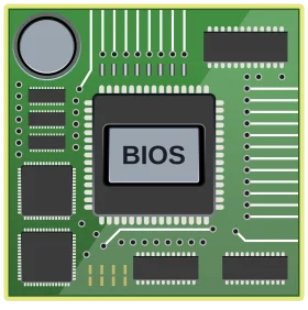 Computer Motherboard BIOS Chip Circuit Board Electronic Component Clipart