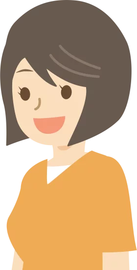 Friendly Cartoon Person with Bob Hairstyle in Orange Shirt Clipart Illustration