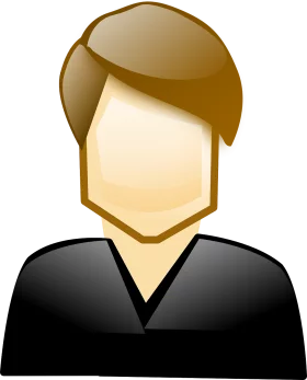 Professional Minimalist Business Person Avatar Illustration Clipart Icon