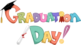 Colorful Graduation Day Celebration Educational Achievement Ceremony Clipart