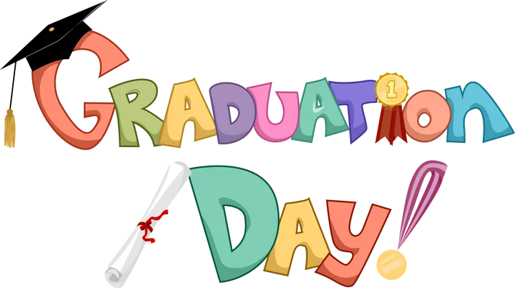 Colorful Graduation Day Celebration Educational Achievement Ceremony Clipart