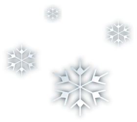 Elegant Winter Snowflake Collection - Transparent Background Frost Crystal Clipart