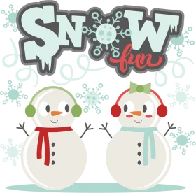 Adorable Snowmen Friends Winter Fun Snow Celebration Seasonal Cute Clipart