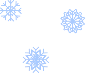 Elegant Light Blue Winter Snowflake Collection | Decorative Frost Crystal Clipart