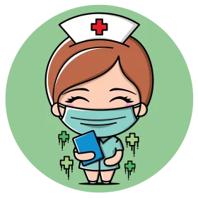 Adorable Healthcare Hero: A Charming Nurse Clipart Character in Playful Style