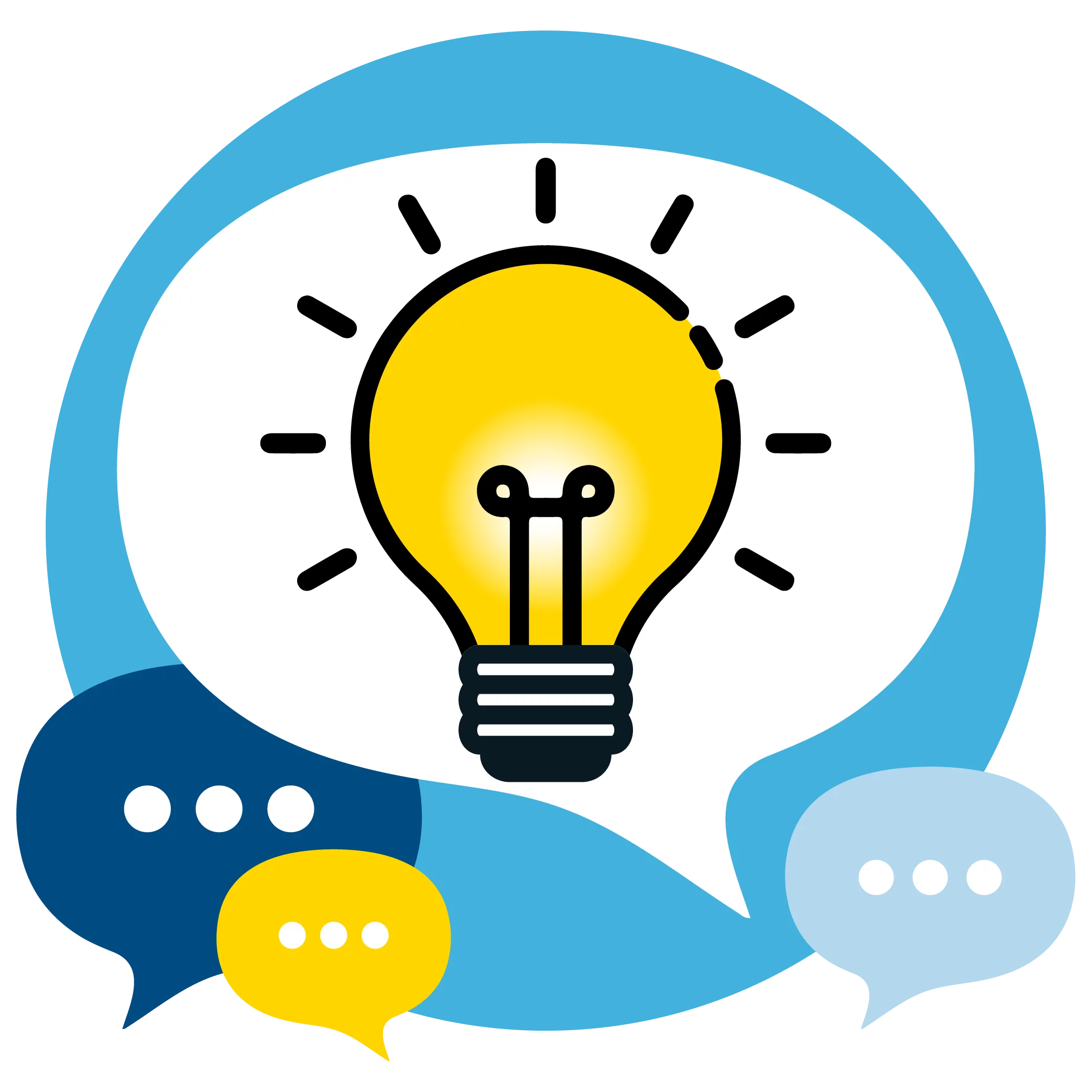 Innovative Communication Concepts Lightbulb Idea Exchange Clipart Graphic Design