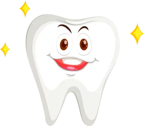 Cheerful Cartoon Tooth Clipart Featuring Adorable Smiling Dental Character