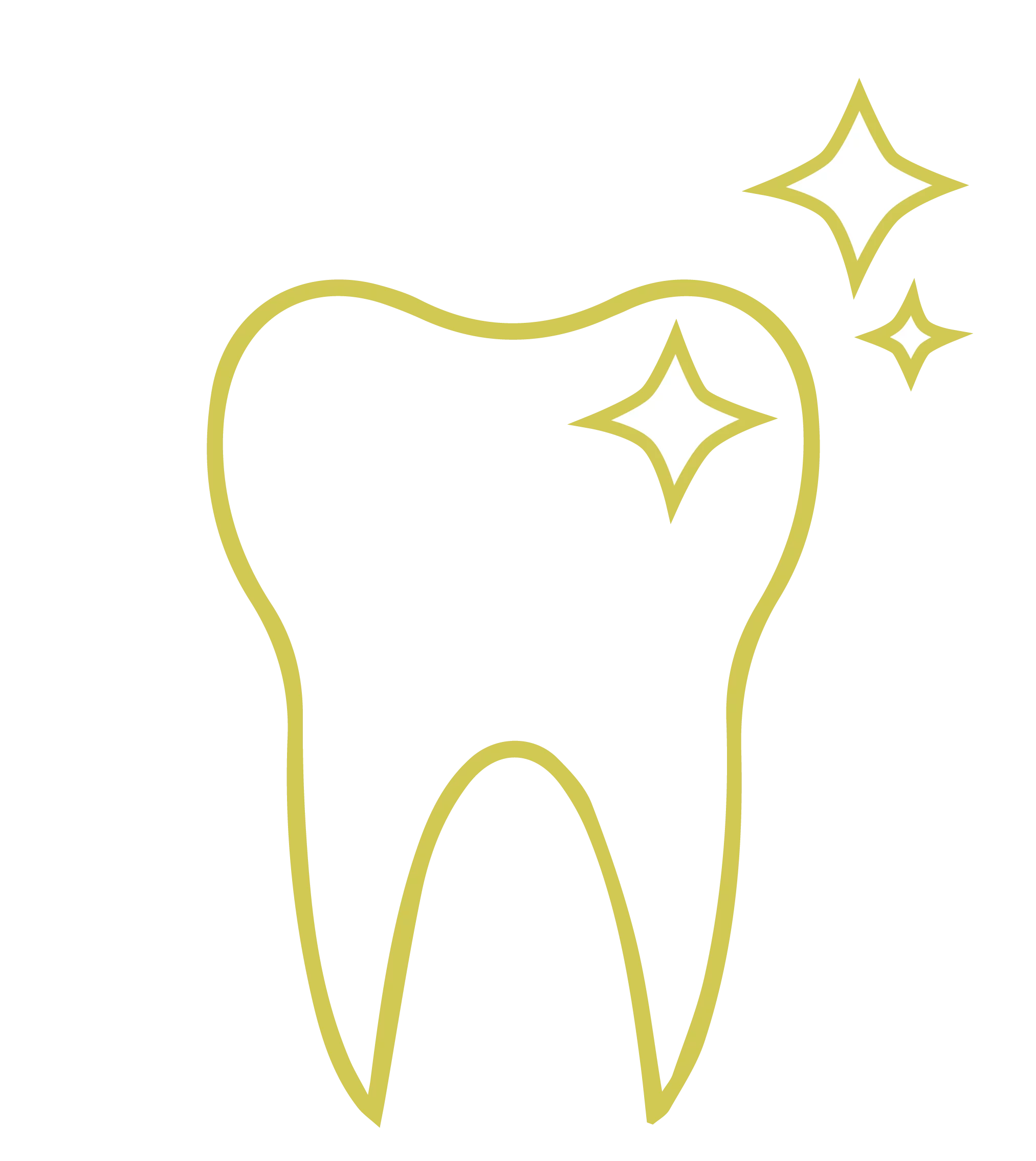 Clean and Sparkling Dental Clipart Illustration of a Healthy Tooth Design