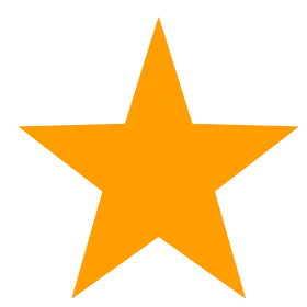 Radiant Golden Star Clipart: A Luminous Five-Pointed Geometric Symbol