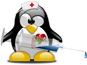 Adorable Medical Penguin Nurse Clipart with Syringe and First Aid Gear