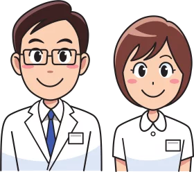 Professional Healthcare Team Clipart - Friendly Medical Staff Illustration