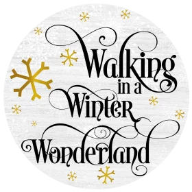 Enchanting Winter Wonderland Snowflake Typography Clipart Design