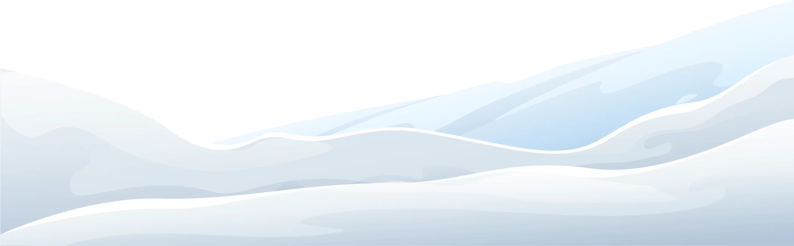Serene Minimalist Winter Landscape Soft Blue White Snowscape Clipart Design