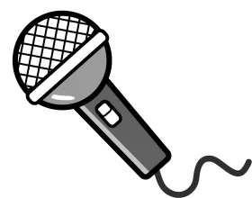 Classic Dynamic Microphone Clipart - Simple Audio Recording Design