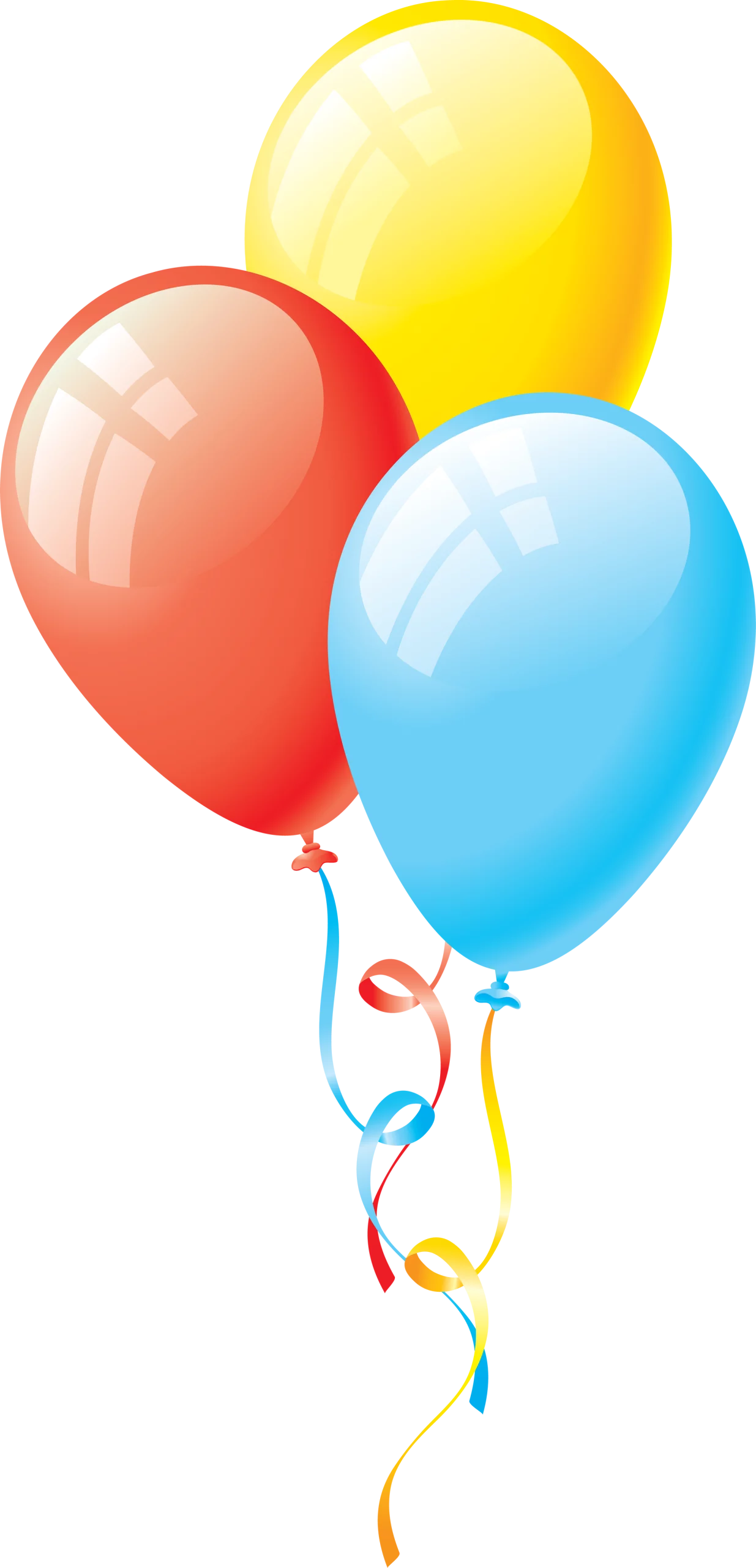 Cheerful Celebration Balloons Clipart - Festive Party Decoration Graphics