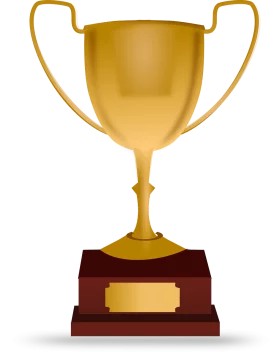 Golden Champion Trophy Clipart - Symbol of Achievement and Success