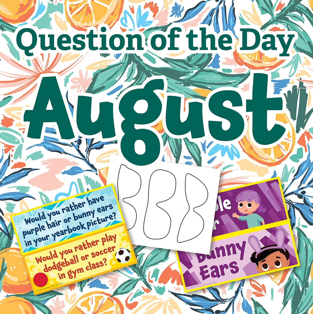 Playful August Clipart Celebration with Colorful Tropical Summer Elements