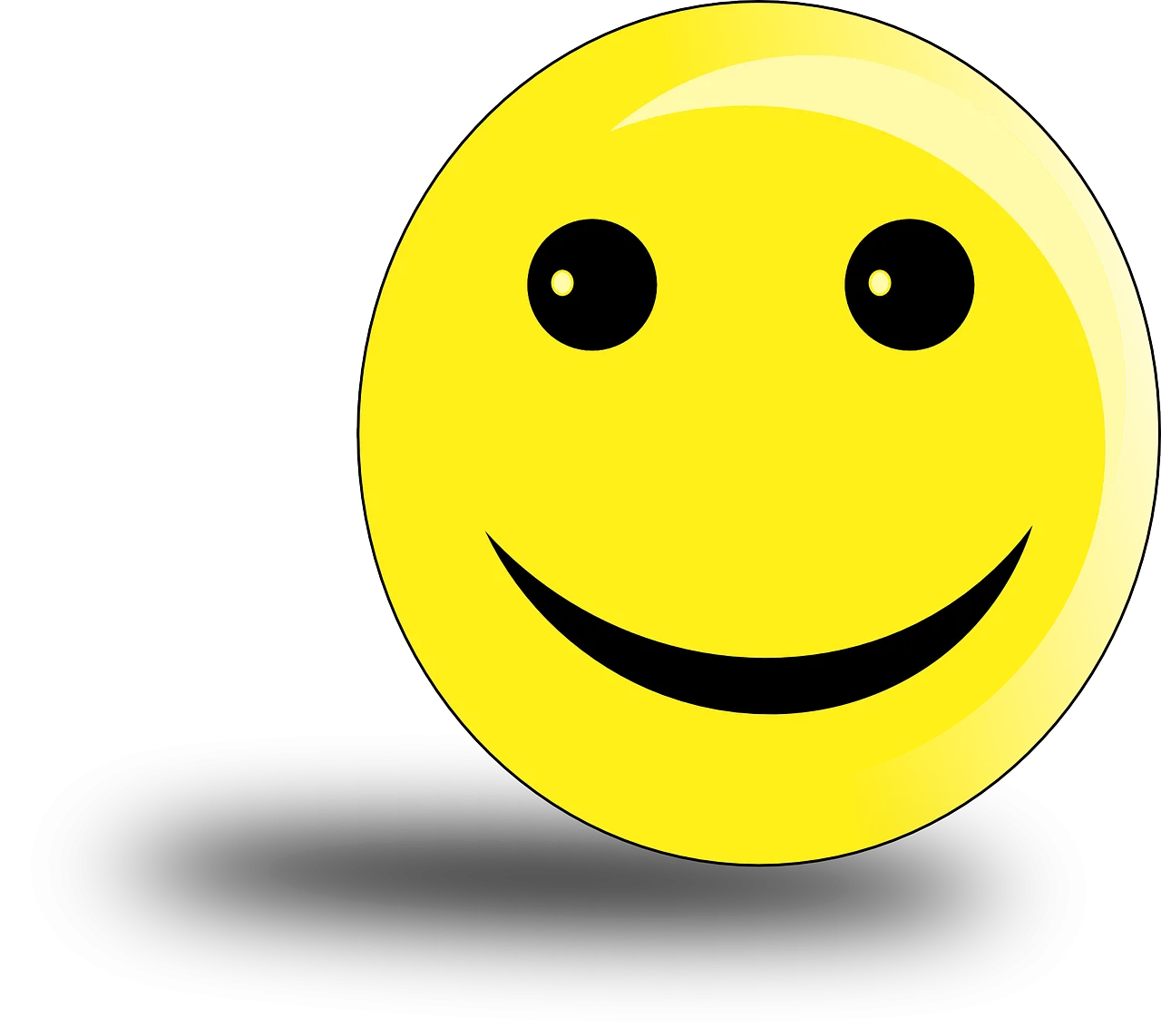 Classic Yellow Smiley Face Clipart - A Timeless Symbol of Happiness and Joy