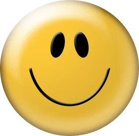 Classic Yellow Smiley Face Clipart: Iconic Retro Emoji Symbol of Happiness
