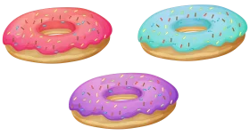 Sweet Delightful Donuts Clipart Collection - Colorful Pastry Illustrations