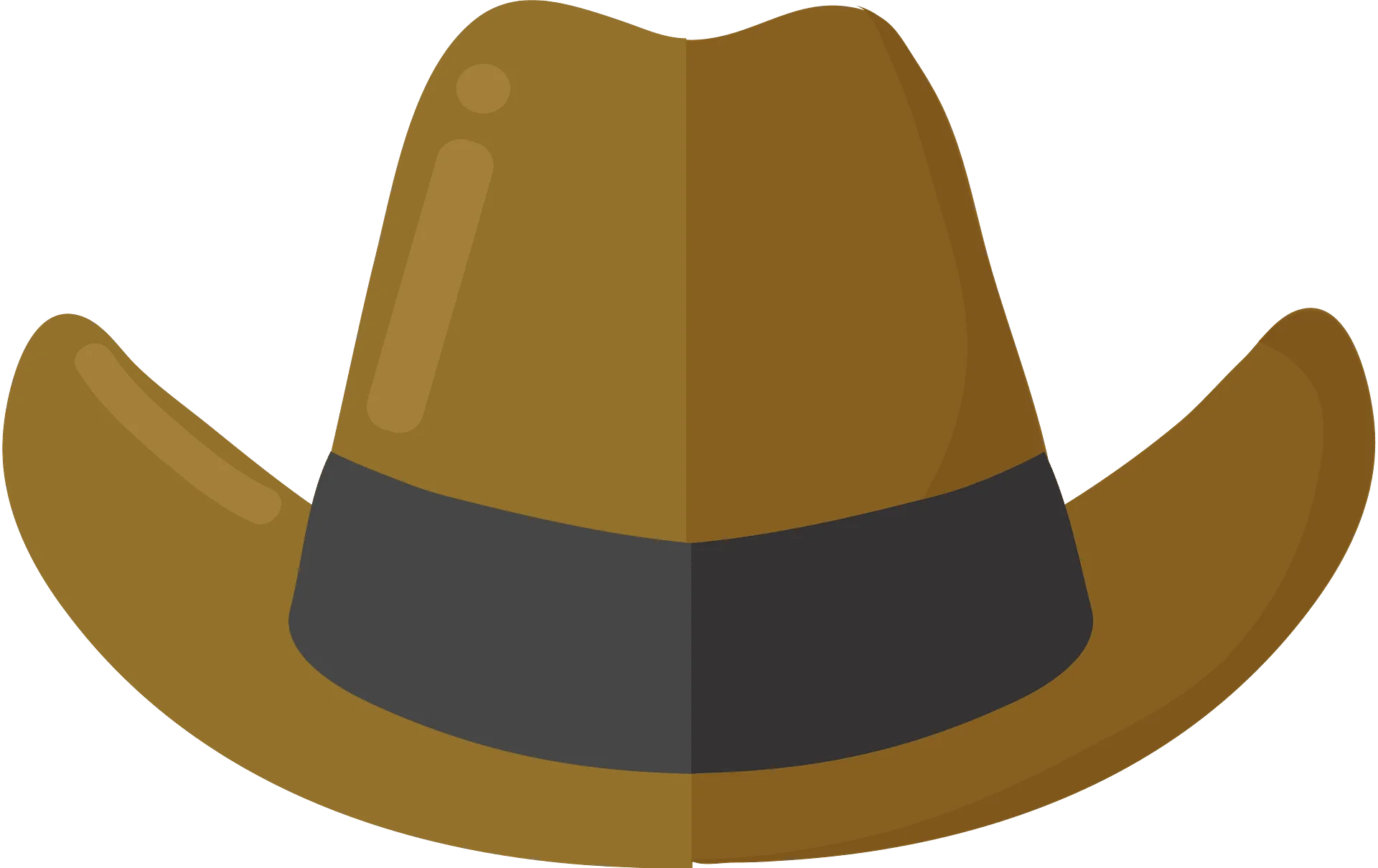 Classic Western Cowboy Hat Clipart - Rustic Headwear Illustration Design