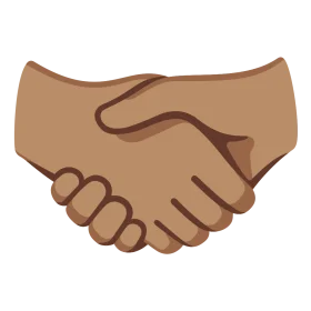 Minimalist Handshake Clipart Symbolizing Unity and Mutual Understanding