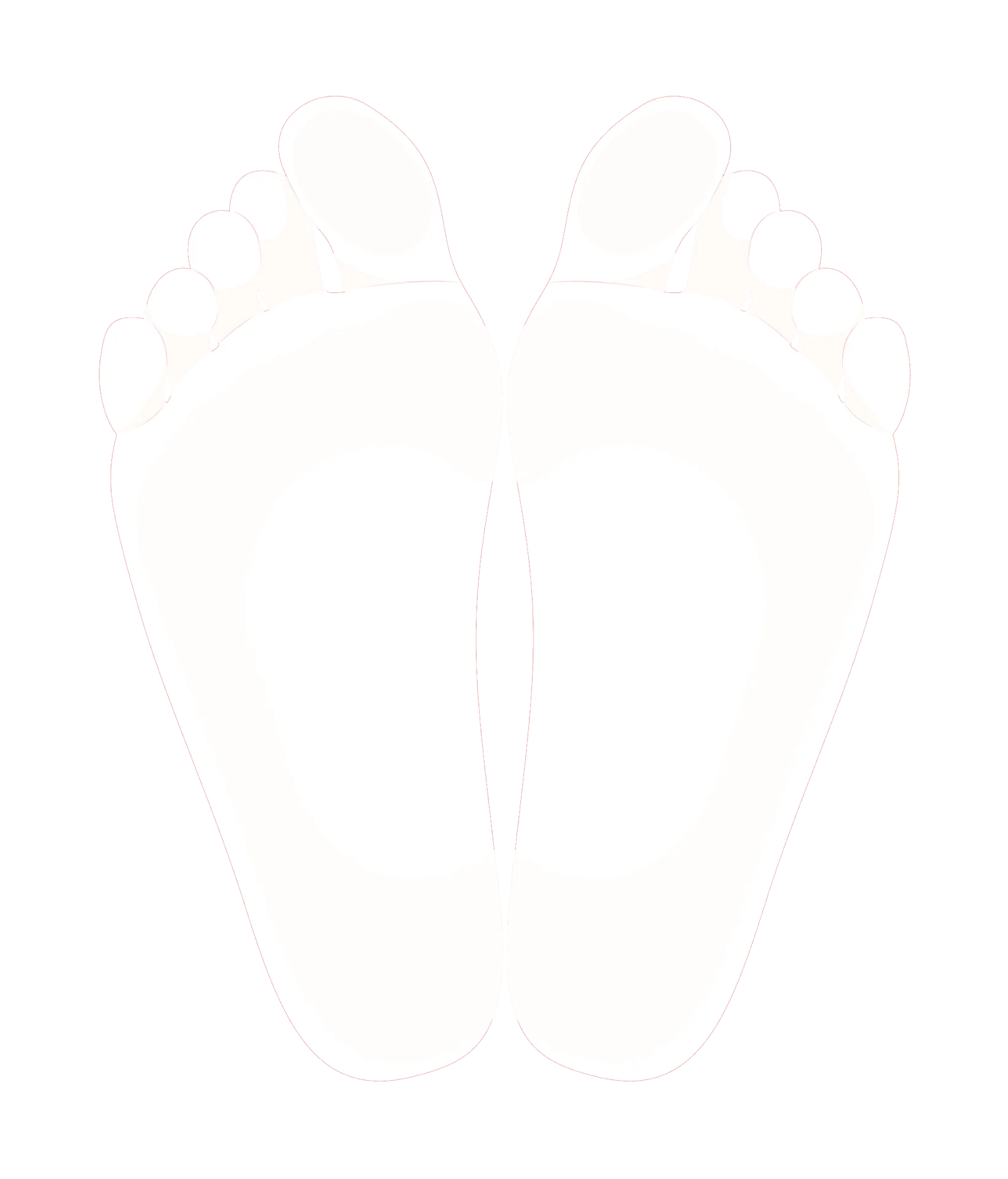 Simple Clean Foot Silhouette Clipart Illustration for Medical Design