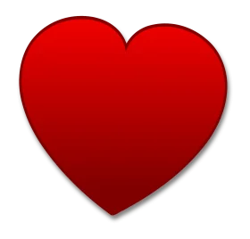 Passionate Red Heart Symbolizing Love and Affection Clipart Design