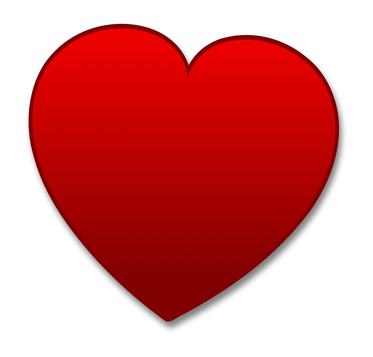 Passionate Red Heart Symbolizing Love and Affection Clipart Design