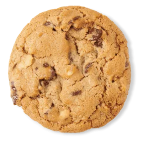 Classic Chocolate Chip Cookie Clipart with Golden Brown Crispy Edges