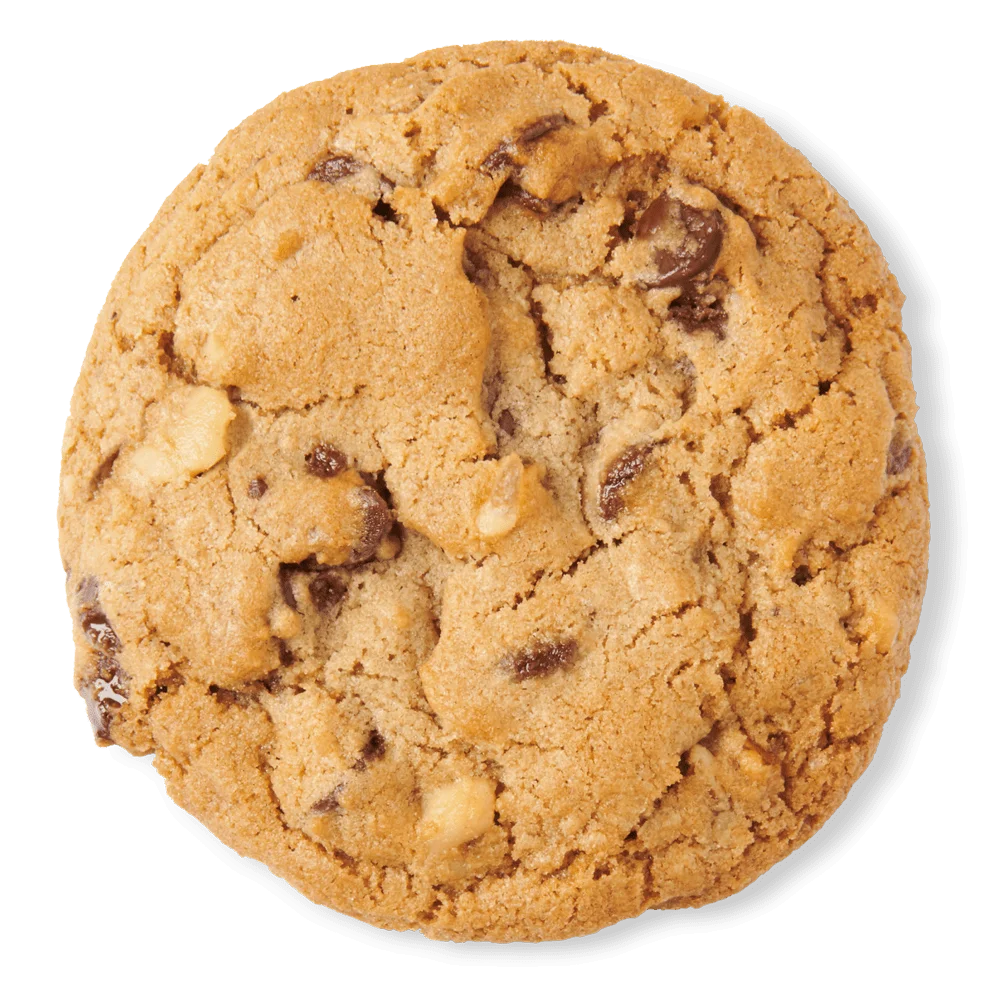 Classic Chocolate Chip Cookie Clipart with Golden Brown Crispy Edges