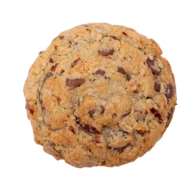 Delectable Chocolate Chip Cookie Clipart with Rustic Textured Surface