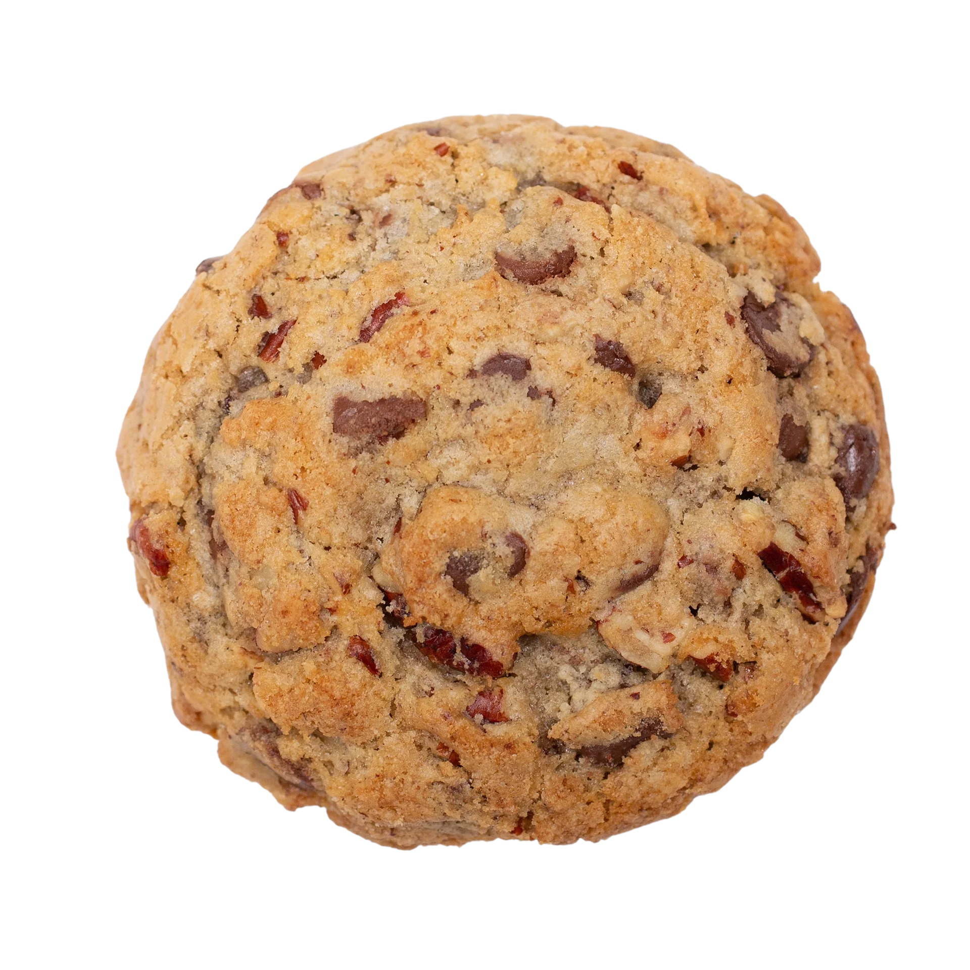 Delectable Chocolate Chip Cookie Clipart with Rustic Textured Surface