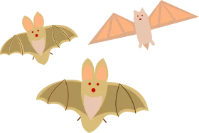 Adorable Woodland Bats Cartoon Clipart Collection for Creative Designs