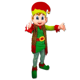 Cheerful Christmas Elf Clipart Featuring Festive Seasonal Character Design