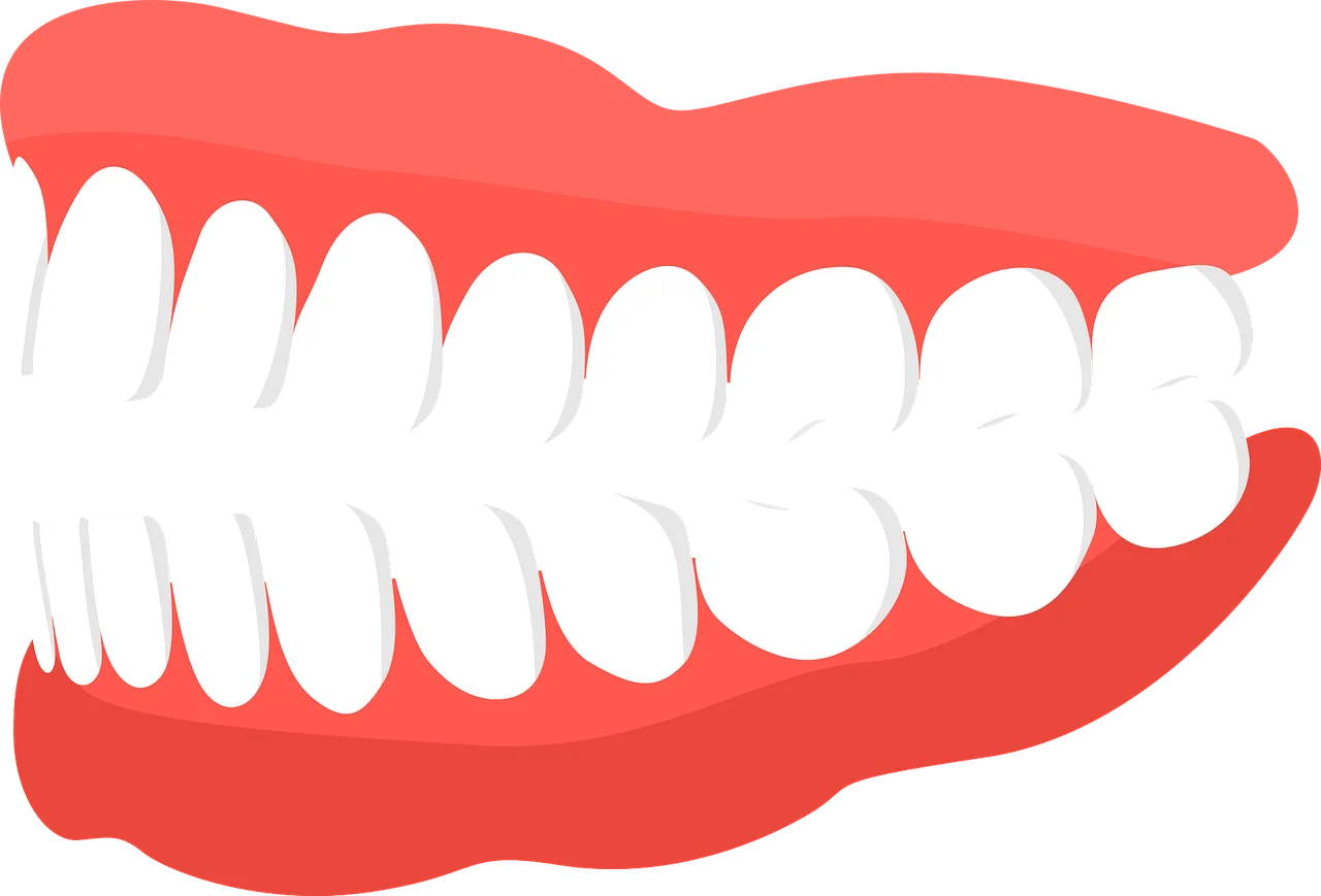 Dental Health Illustration: Bright and Clean Teeth Clipart Graphic Design
