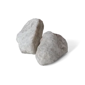 Minimalist Boulder Stone Clipart - Realistic Natural Rock Illustration