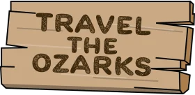 Rustic Wooden Signboard Clipart Inviting Adventurers to Travel the Ozarks