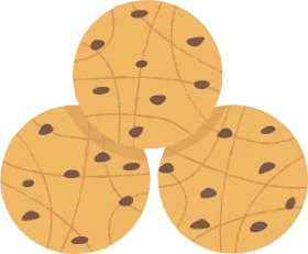 Delightful Chocolate Chip Cookies Clipart Illustration with Warm Golden Hues