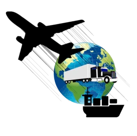 Global Transportation and Logistics Clipart: Connecting Continents Through Multimodal Shipping