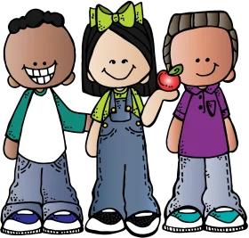 Cheerful Kids Cartoon Animation Clipart with Playful Expressions and Outfits