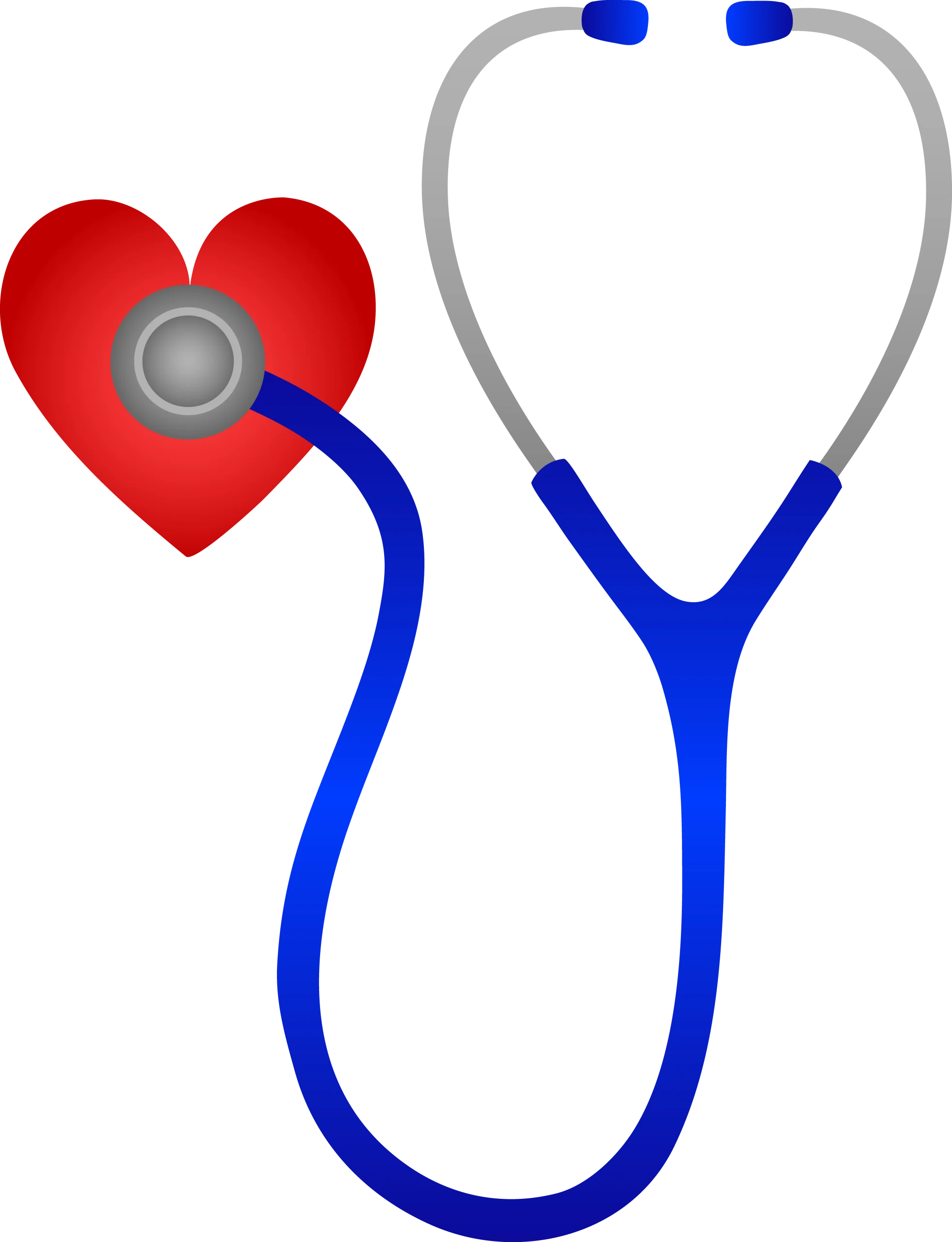 Medical Diagnostic Heart Health Stethoscope Clipart Illustration Design