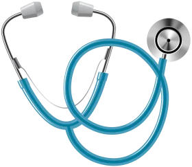 Medical Professional Diagnostic Tool Stethoscope Clipart Illustration