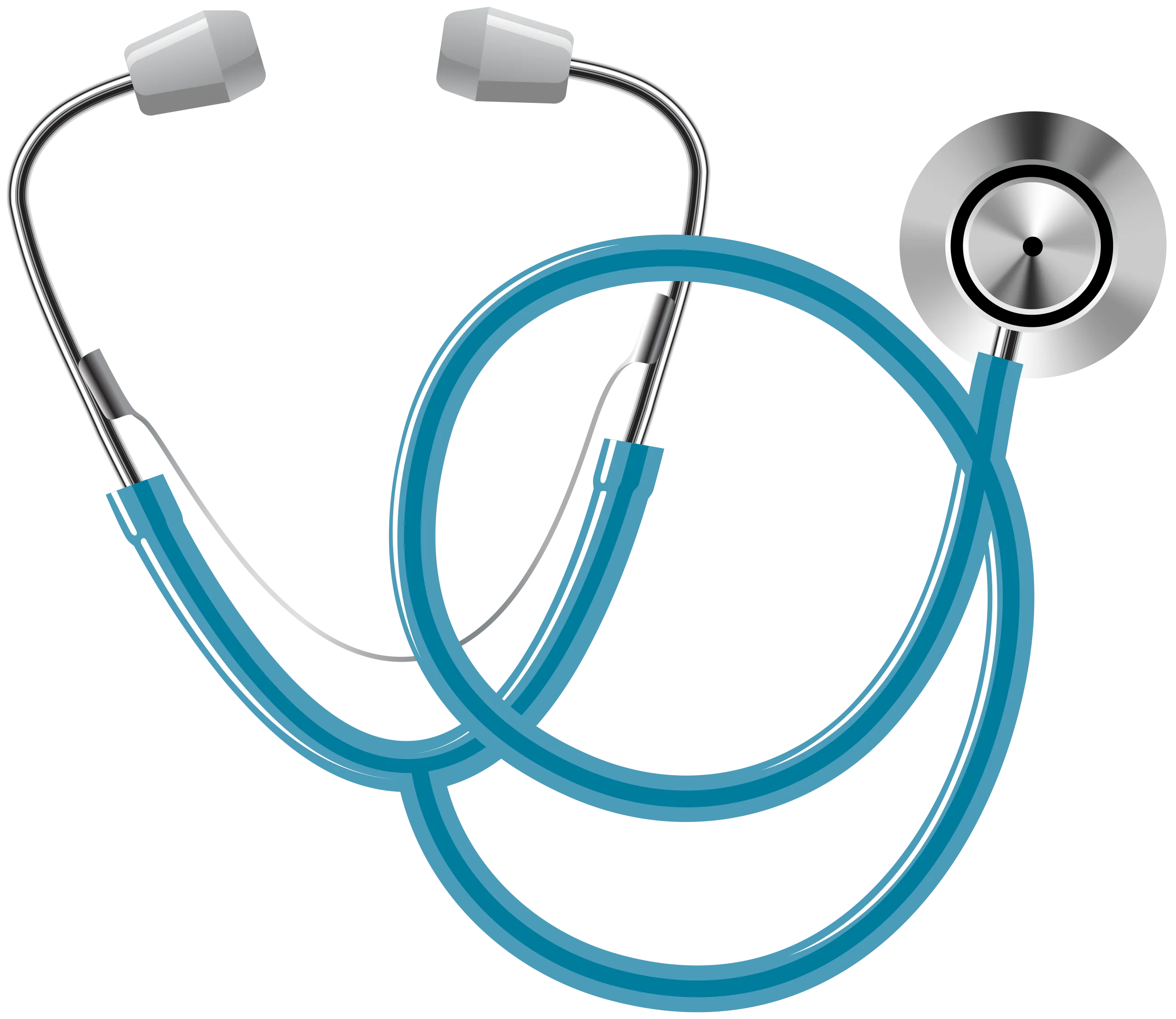 Medical Professional Diagnostic Tool Stethoscope Clipart Illustration