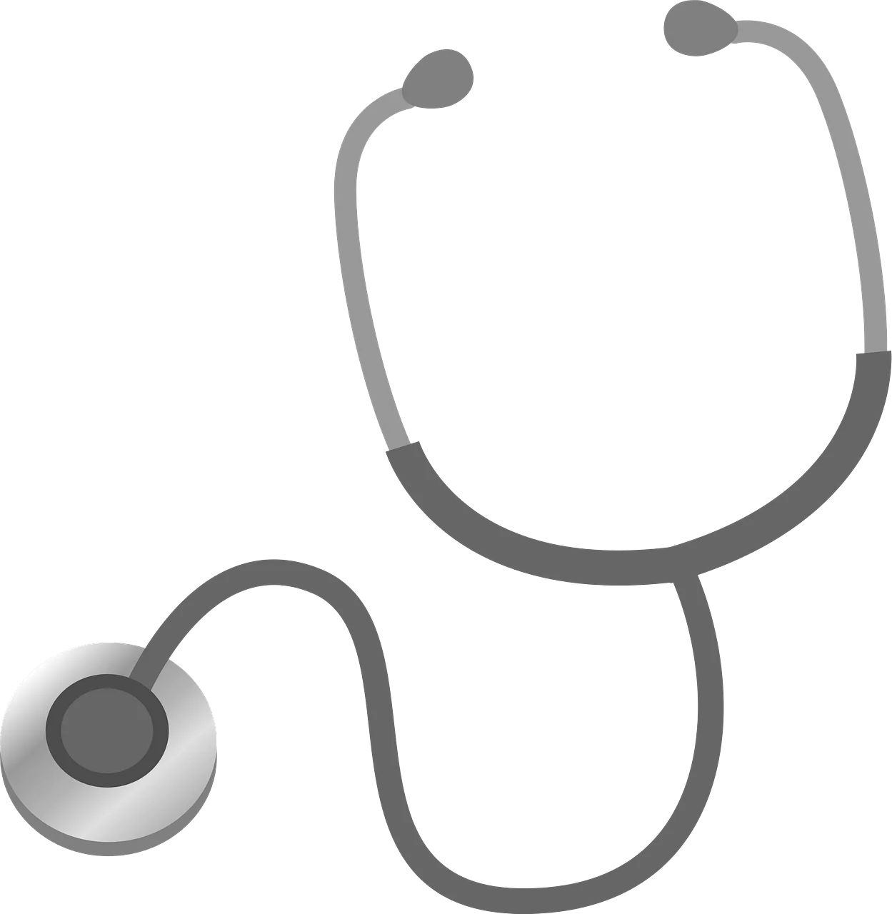 Medical Stethoscope Minimalist Healthcare Professional Diagnostic Clipart Design