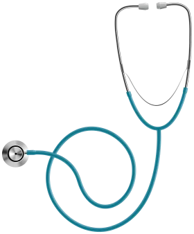 Medical Stethoscope Professional Healthcare Diagnostic Clipart Illustration