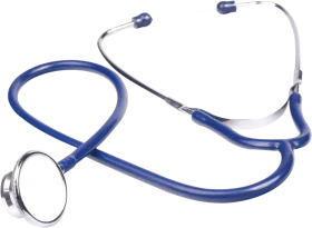 Professional Medical Blue Stethoscope High-Resolution Detailed Clipart Design